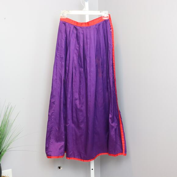 Miss O by Oscar de la Renta Cotton Skirt Purple Red VTG Size 6 (Runs Small) - Picture 9 of 9